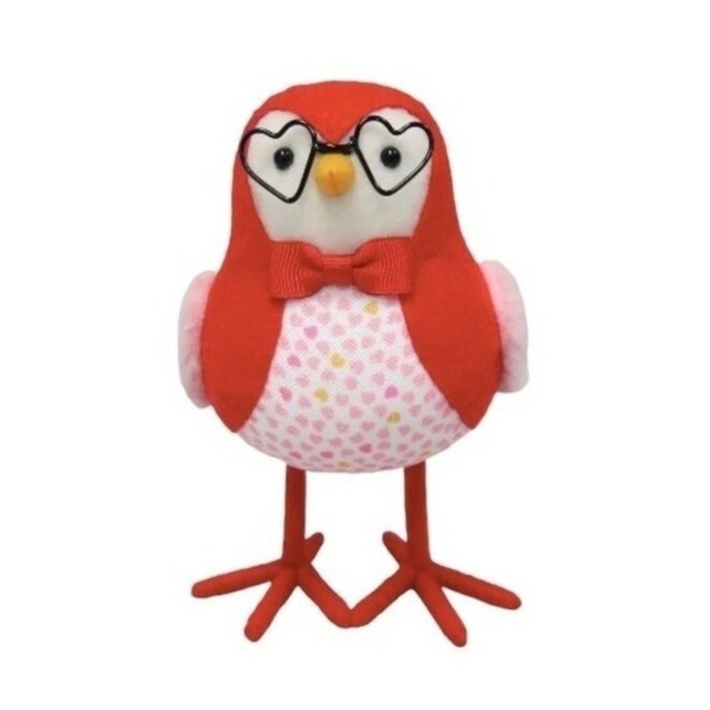 Spritz 2023 Valentine's Day Featherly Friends Bird Fledge Heart Shaped Glasses